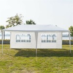 Cort gradina 3x6 m, cadru din otel, pavilion impermeabil, ferestre laterale
