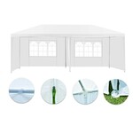 Cort gradina 3x6 m, cadru din otel, pavilion impermeabil, ferestre laterale