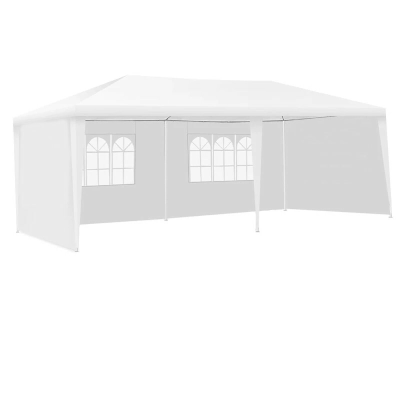 Cort gradina 3x6 m, cadru din otel, pavilion impermeabil, ferestre laterale