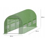 Sera tip tunel, 3.5x2x2 m, folie pe 140g/mp, cadru metalic, filtru uv4