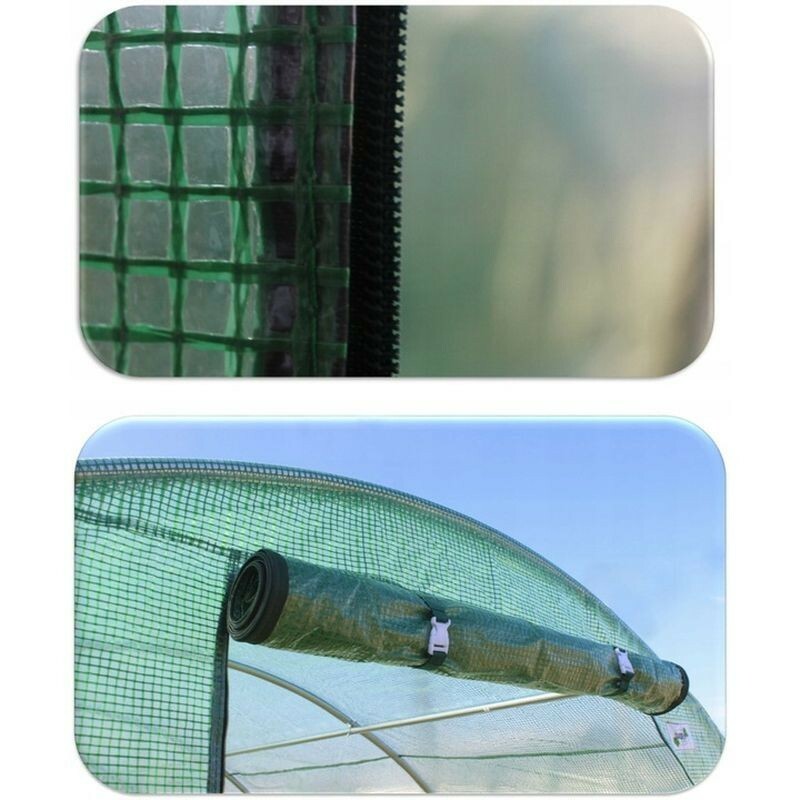 Sera tip tunel, 3.5x2x2 m, folie pe 140g/mp, cadru metalic, filtru uv4