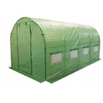 Sera gradina, 4x2.5x2m, solar tip tunel, folie impermeabila cu filtru uv4, 8 ferestre