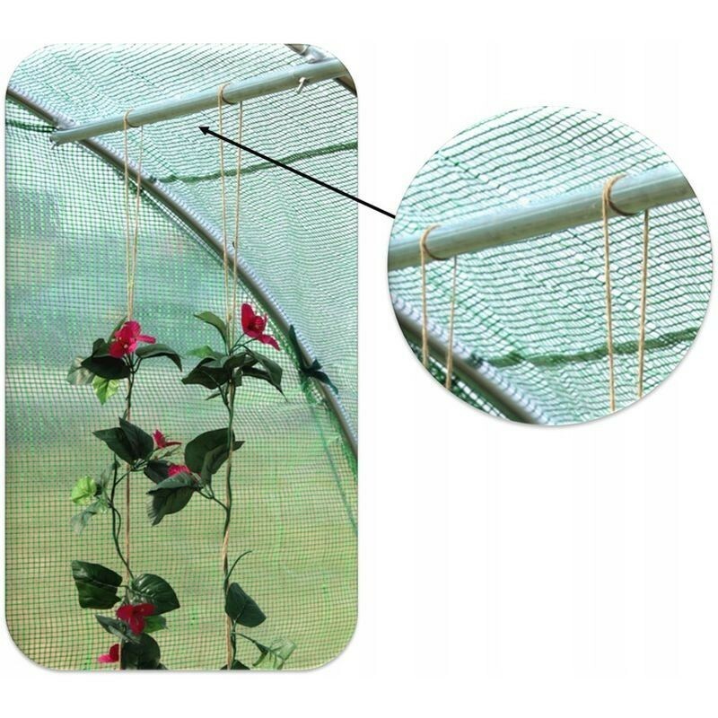 Sera gradina, 4x2.5x2m, solar tip tunel, folie impermeabila cu filtru uv4, 8 ferestre
