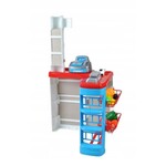 Set supermarket, 24 accesorii, lumini, efecte sonore, carucior cumparaturi, casa de marcat, 82x50x44 cm