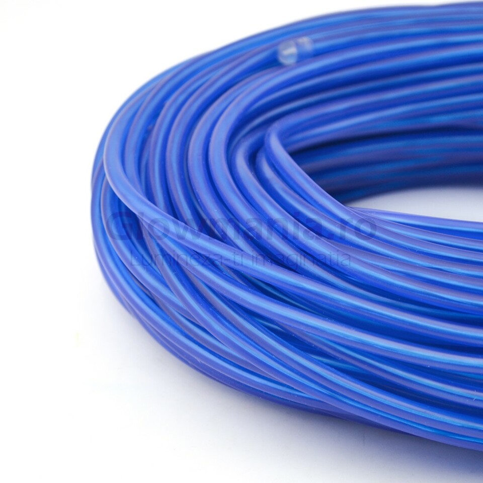 Fir electroluminescent neon flexibil el wire 5 mm culoare albastru