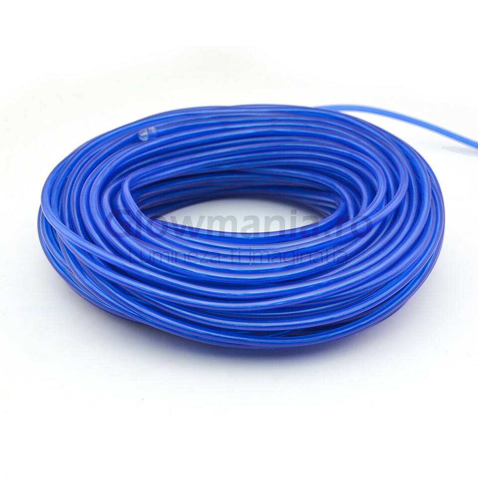 Fir electroluminescent neon flexibil el wire 5 mm culoare albastru