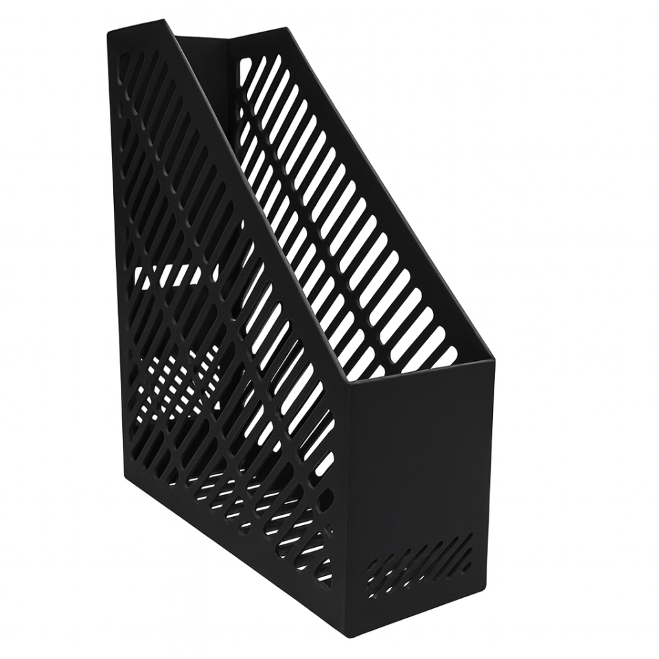 Suport vertical pentru documente, 80 x 250 x 300 mm, negru