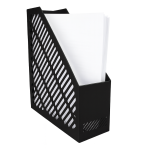 Suport vertical pentru documente, 80 x 250 x 300 mm, negru
