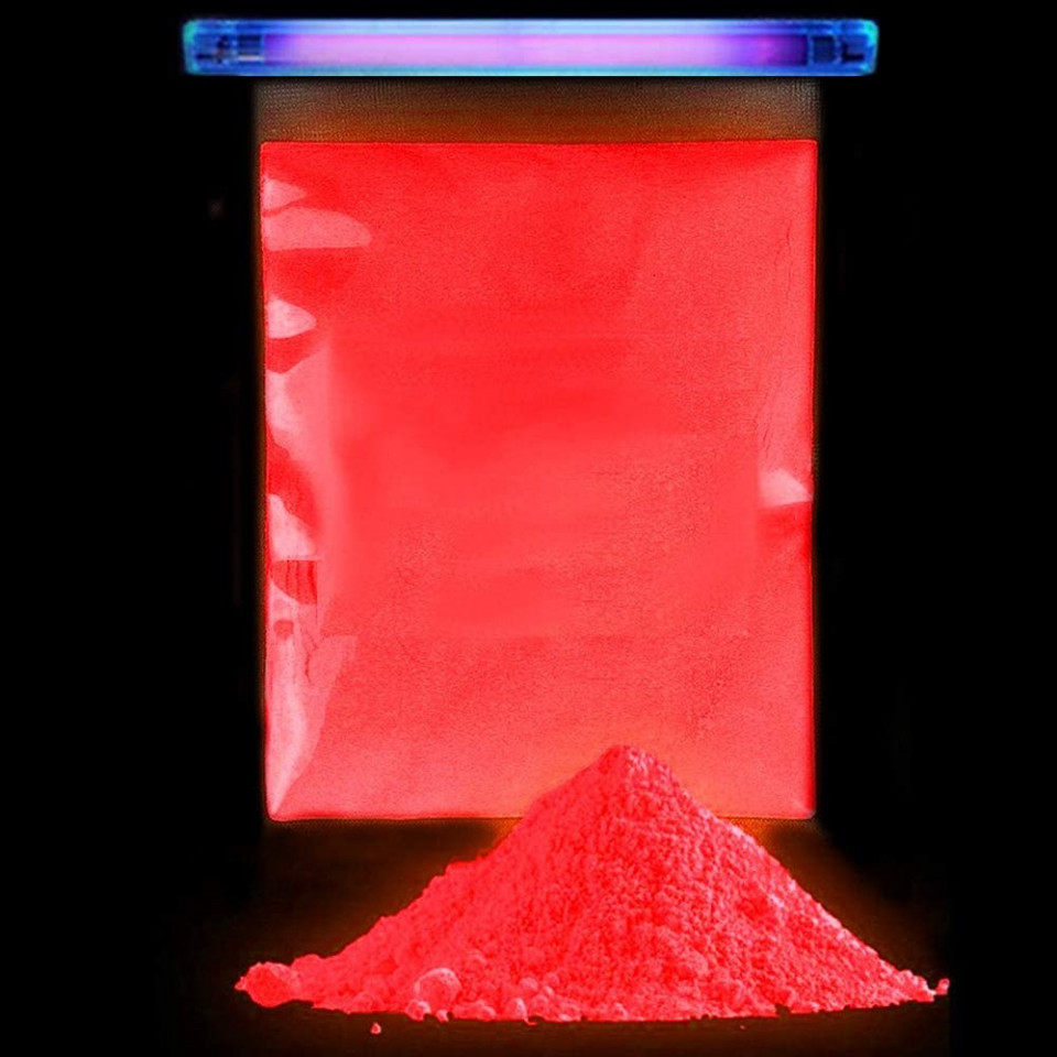 Pigment rosu fluorescent reactiv uv cantitate 100 gr