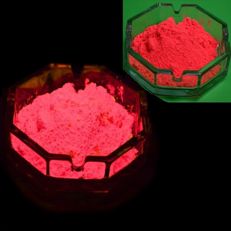 Pigment rosu fluorescent reactiv uv cantitate 100 gr