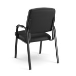 Scaun de conferinta, tapiterie piele ecologica si spuma, cotiere captusite, inaltime 91 cm