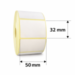 Etichete termice 50x32 mm, rola 1170 bucati, autoadezive