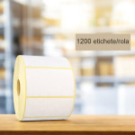 Etichete termice 58x43 mm, rola 1200 bucati autoadezive