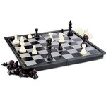 Joc sah magnetic, 32 piese, tabla de joc 32x32 cm