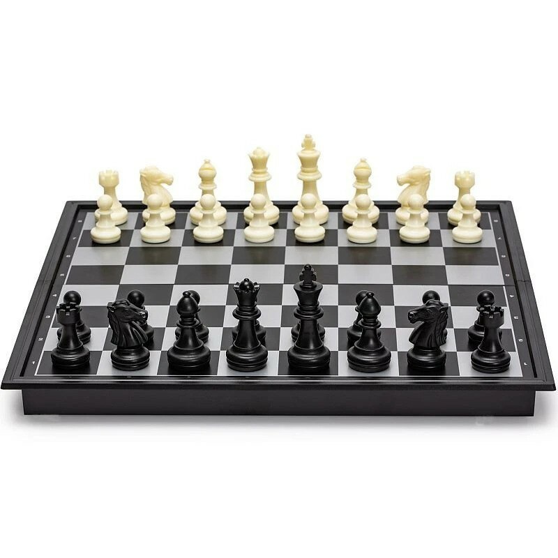 Joc sah magnetic, 32 piese, tabla de joc 32x32 cm