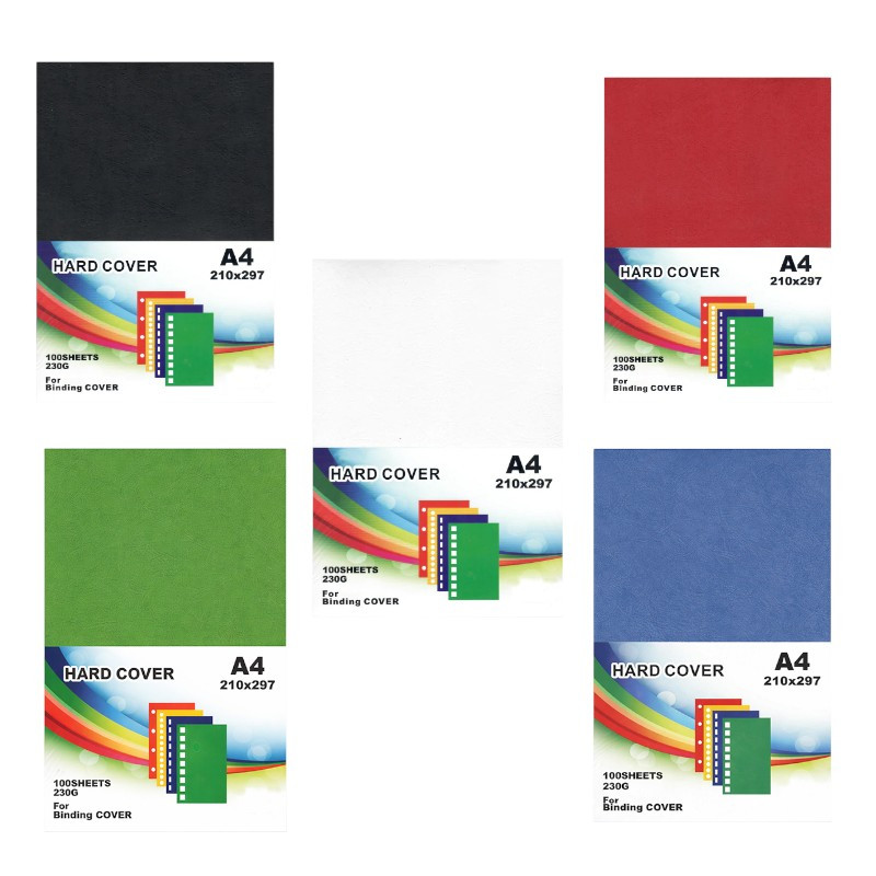 Coperta indosariere documente, format a4, carton texturat 230g/mp, top 100 coli culoare alb