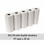 Set 10 role hartie casa marcat, 57 mm x 25 m, 48 g/mp
