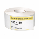 Etichete termice awb 100x150 mm, rola 300 bucati autoadezive
