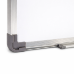 Tabla magnetica premium alba 90x120 cm, rama de aluminiu, fixare perete, suport markere