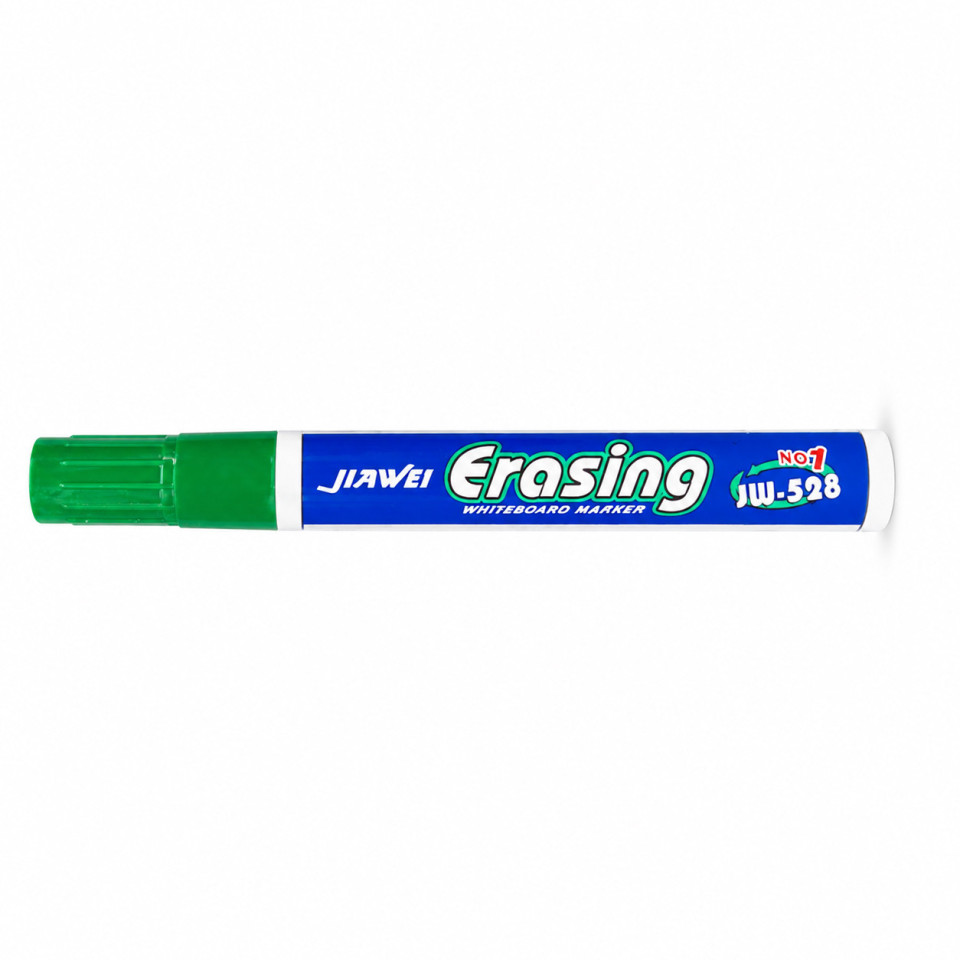 Set 10 markere whiteboard verde, varf rotund 2.8 mm, scriere precisa si curata, dry erase