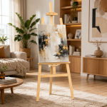 Sevalet din lemn pentru pictura 175x50, pliabil, inaltime ajustabilia maxim 175 cm
