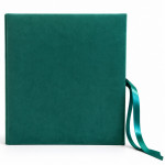 Album foto elegant velvet 500 fotografii 10x15, catifea verde, pagini negre premium