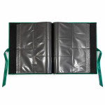 Album foto elegant velvet 500 fotografii 10x15, catifea verde, pagini negre premium