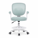 Scaun de birou ergonomic pentru copii si adolescenti, verde menta, reglabil pe inaltime, suport picioare