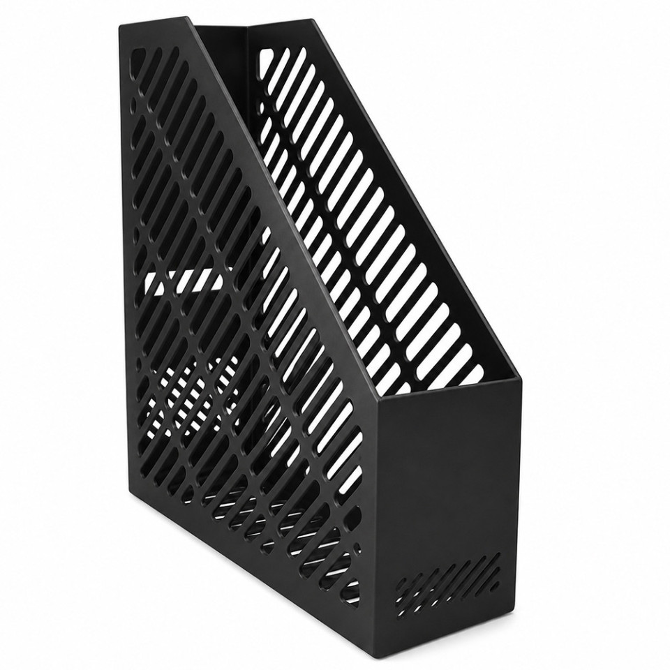 Suport vertical pentru documente, 80 x 250 x 300 mm, negru