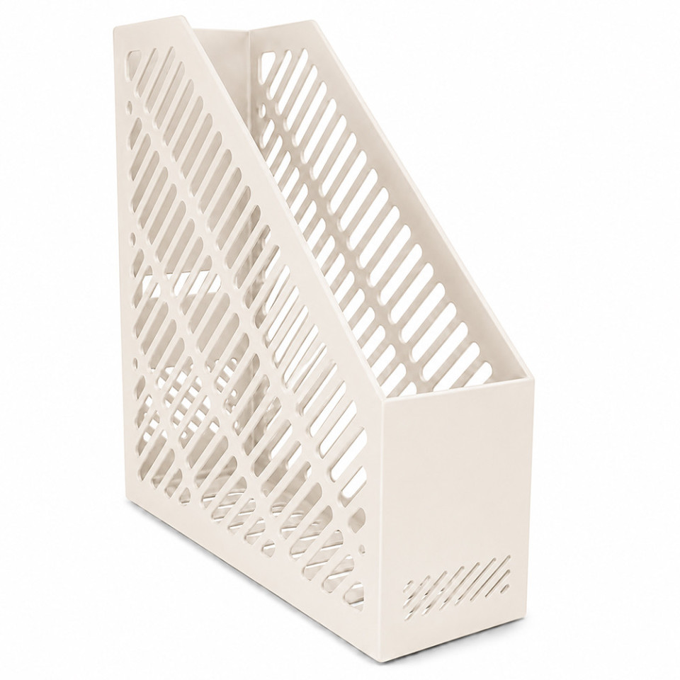 Suport vertical pentru documente si dosare a4, alb, organizare eficienta birou, 80 x 250 x 300 mm