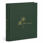Album foto premium memories, 500 fotografii 10x15, buzunare individuale, coperta verde cu imprimeu auriu