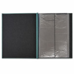 Album foto premium memories, 500 fotografii 10x15, buzunare individuale, coperta verde cu imprimeu auriu