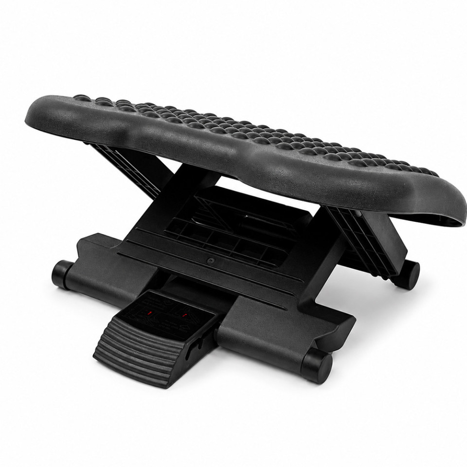 Suport ergonomic pentru picioare, antiderapant, inaltime reglabila, postura comoda birou