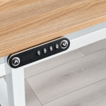 Cadru de birou electric dublu motorizat, inaltime reglabila 64-129 cm, memorare 4 pozitii, lungime 102 - 145 cm