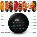 Friteuza cu aer cald airfryer 1200 w, capacitate 2.5 l, display digital led, procart