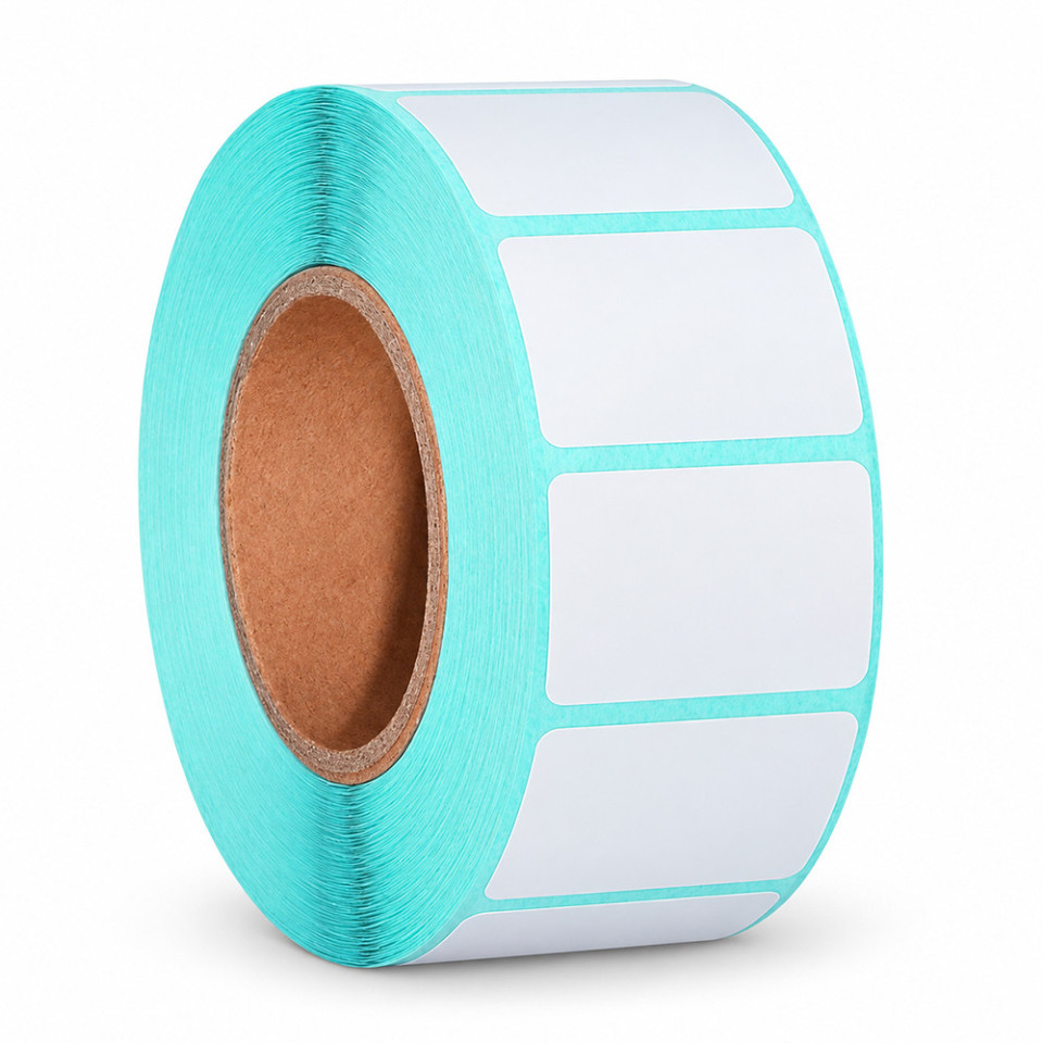Etichete autoadezive direct termice, albe, 35x25 mm, rola 800 etichete set 1 bucata