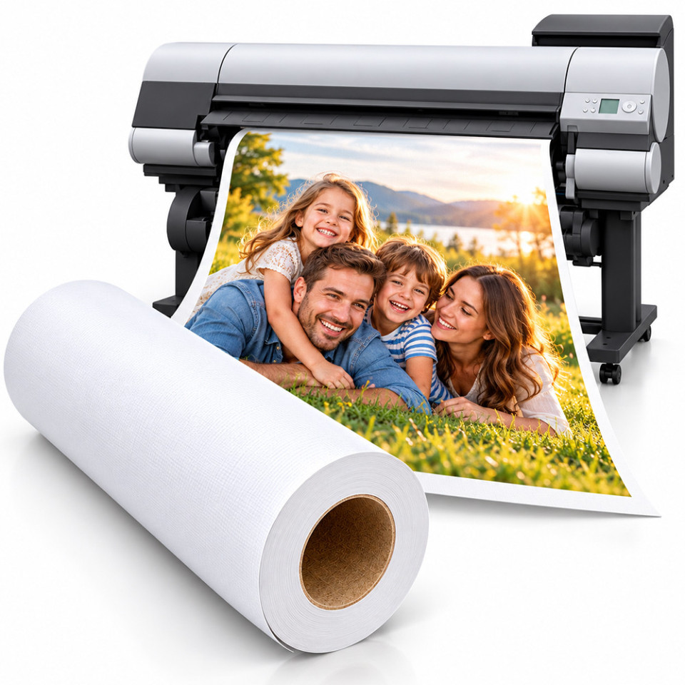 Rola foto textura canvas 610 mm , a1+,  24 inch, 18 metri, 250 g
