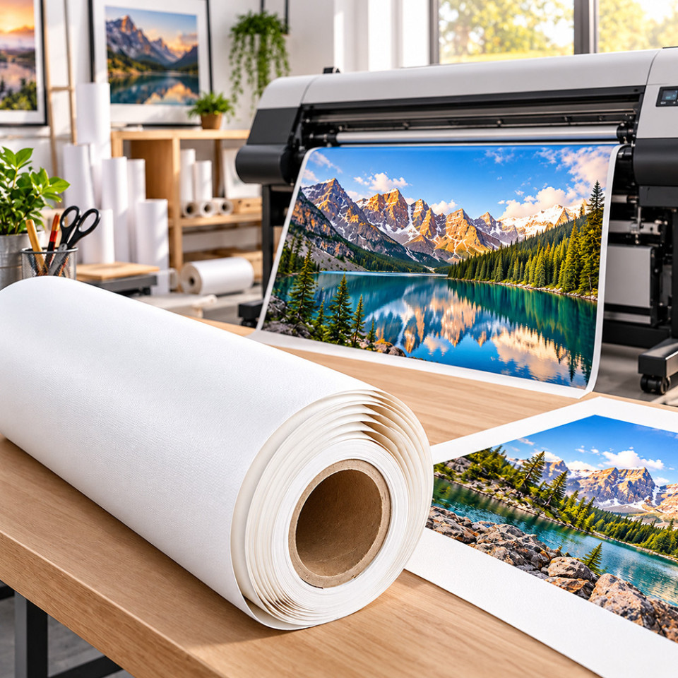 Rola foto textura canvas 610 mm , a1+,  24 inch, 18 metri, 250 g