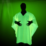 Material textil verde glow luminescent, 1.45 mp, lavabil, 190g/mp