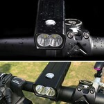 Far led bicicleta1000 lm, functie powerbank, reincarcabil usb, ipx4, 4800 mah
