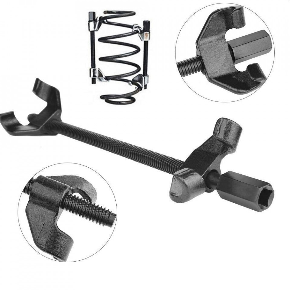 Presa pentru arcuri auto si amortizoare, lungime 38 cm, otel, set 2 buc