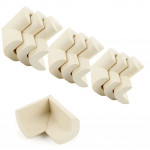 Protectie colturi mobila si muchii, set 10 accesorii spuma, 5.5x3.8 cm culoare alb