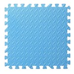Covor puzzle xl, 60x60 cm, grosime 2 cm, spuma eva, 2 piese culoare albastru deschis