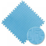 Covor puzzle xl, 60x60 cm, grosime 2 cm, spuma eva, 2 piese culoare albastru deschis