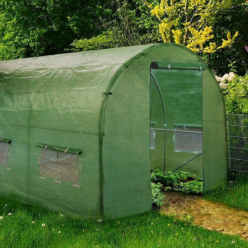 Folie protectie pentru solar de gradina, 8x3x2m, 10 ferestre, pe 140g/mp, filtru protectie uv