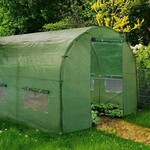 Folie protectie pentru solar de gradina, 8x3x2m, 10 ferestre, pe 140g/mp, filtru protectie uv