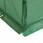 Folie protectie pentru solar 4x2.5x2 m, 8 ferestre cu plase anti-insecte, pe 140g/mp, verde