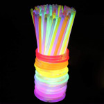 Betisoare bratari luminoase glow sticks, diverse culori, set 100 bucati culoare verde