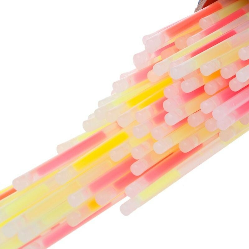 Betisoare bratari luminoase glow sticks, diverse culori, set 100 bucati culoare verde