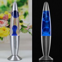 Lampa decorativa lava blue, 30w, inaltime 41 cm, alimentare priza